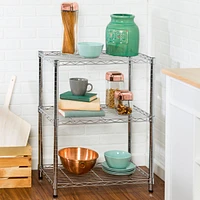 Honey Can Do 3-tier Chrome Shelving Unit