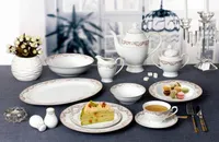 Lorren Home Trends Beauty 57-pc Dinnerware Set, Service for 8