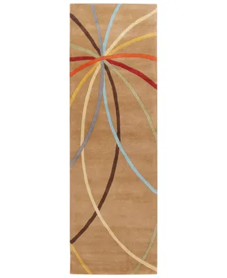 Livabliss Forum Fm-7140 Tan 2'6" x 8' Runner Area Rug