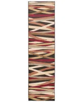 Closeout! Surya Riley Rly-5057 Burgundy 2' x 7'5" Runner Area Rug