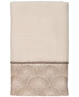 Avanti Deco Shells Bordered Cotton Hand Towel, 16" x 30"