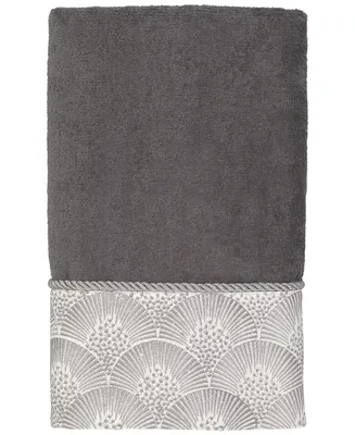 Avanti Deco Shells Bordered Cotton Hand Towel, 16" x 30"