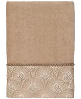 Avanti Deco Shells Bordered Cotton Hand Towel, 16" x 30"