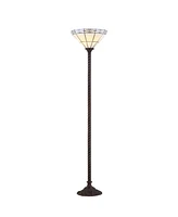 Jonathan Y Moore Tiffany Torchiere Led Floor Lamp