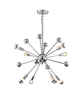 Jonathan Y Glenn 8-Light Metal Sputnik-Led Chandelier