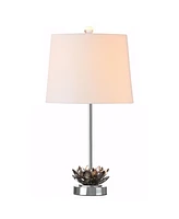 Jonathan Y Amelia Lotus Crystal Led Table Lamp