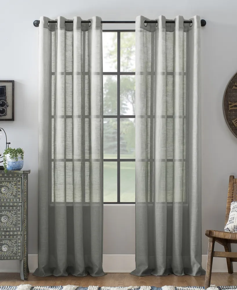 Archaeo Textured Linen 52" x 95" Curtain