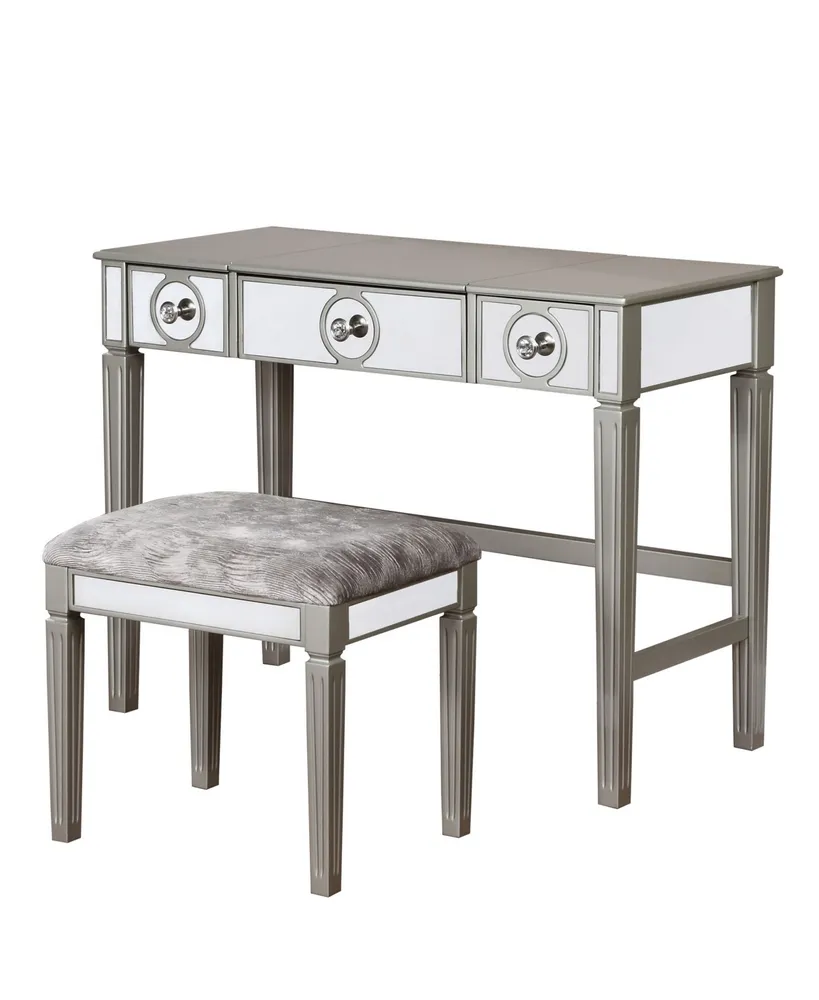 Madison Vanity Set with Bench and Mirror