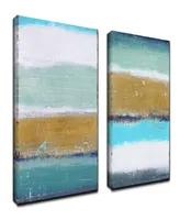 Ready2HangArt 'Shores' 2 Piece Abstract canvas Wall Art Set