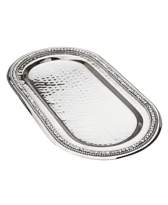 Classic Touch Prism Serving Tray with Diamonds, Candle Tray