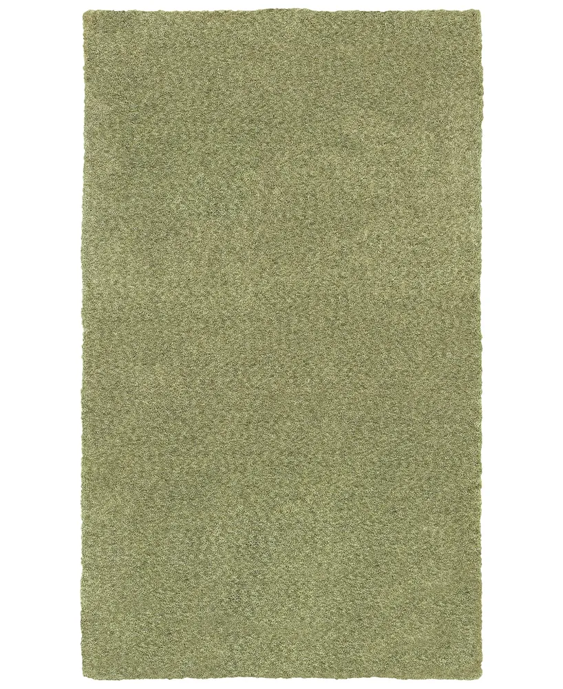 Oriental Weavers Heavenly Shag 73403 Green/Green 3' x 5' Area Rug