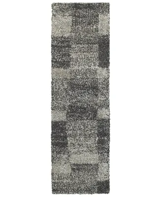 Oriental Weavers Henderson Shag 531Z1 Gray/Charcoal 2'3" x 7'6" Runner Area Rug