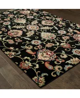 Closeout! Oriental Weavers Kashan 9946K Black/Multi 7'10" x 10'10" Area Rug