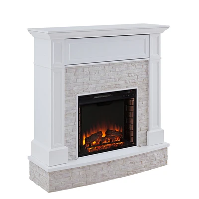 Blakely Faux Stone Media Fireplace