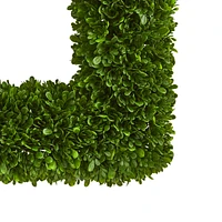 Nearly Natural 17" Tea Leaf Square Wreath
