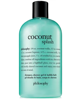 philosophy coconut splash 3-in-1 shampoo, shower gel and bubble bath, 16