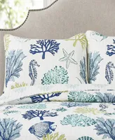 Coastal Reef 3-Pc Full/Queen Quilt Set