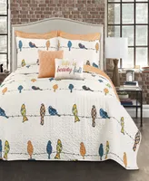 Rowley Birds 7-Pc Set Full/Queen Quilt Set