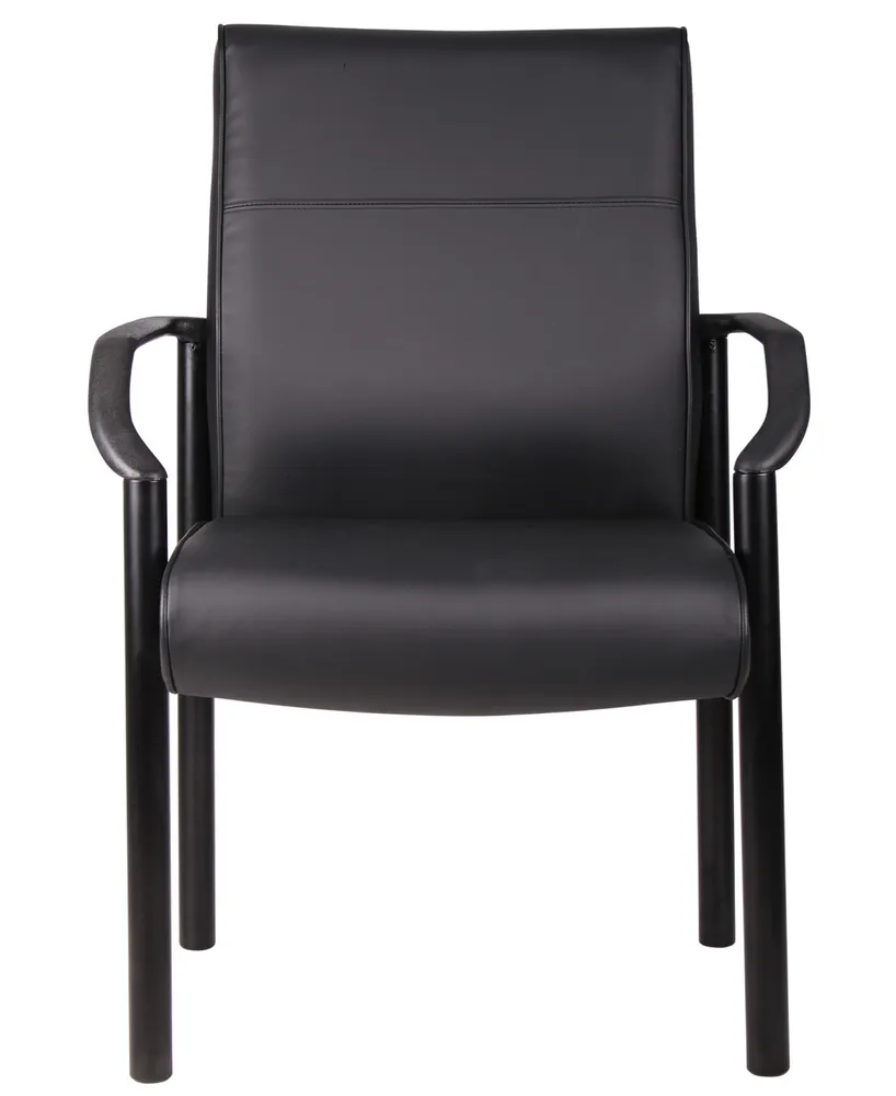 Boss Office Products Mid Back LeatherPlus Guest Chair