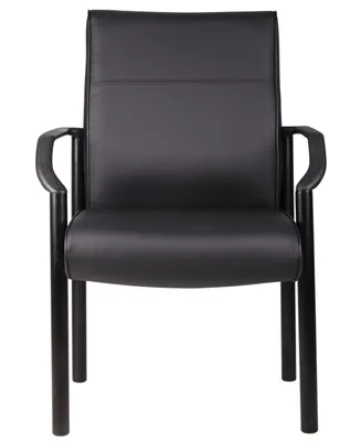 Boss Office Products Mid Back LeatherPlus Guest Chair