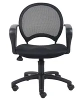 Boss Office Products Mesh Chair With Loop Arms