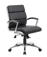 Boss Office Products CaressoftPlus Executive Mid-Back Chair