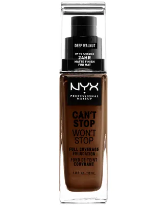 Nyx Professional Makeup Can't Stop Won't Full Coverage Foundation, 1-oz.