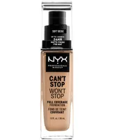 Nyx Professional Makeup Can't Stop Won't Full Coverage Foundation, 1-oz.