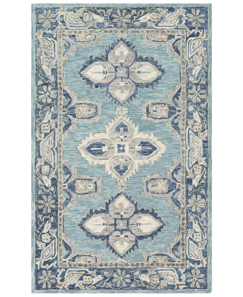 Surya Bonifate Bft-1000 Aqua 2' x 3' Area Rug