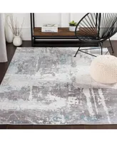 Closeout! Surya Genesis Gns-2301 White 2'7" x 7'6" Runner Area Rug