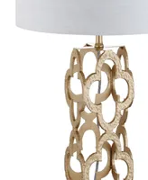 Jonathan Y Oliver Quatrefoil Led Table Lamp - Gold