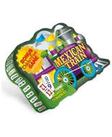 The Original Mexican Train Deluxe Double 12 Number Domino Set with Bonus Chickenfoot Game