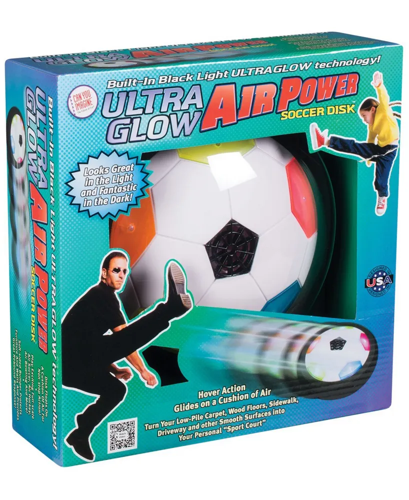 Toysmith Can you Imagine, Ultra Glow Air Power Soccer Disk