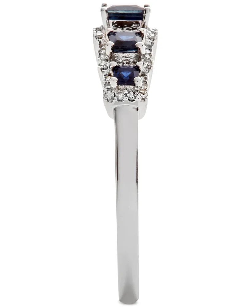 Sapphire (3/4 ct. t.w.) & Diamond (1/6 Ring 14k Gold (Also Available Ruby Emerald)