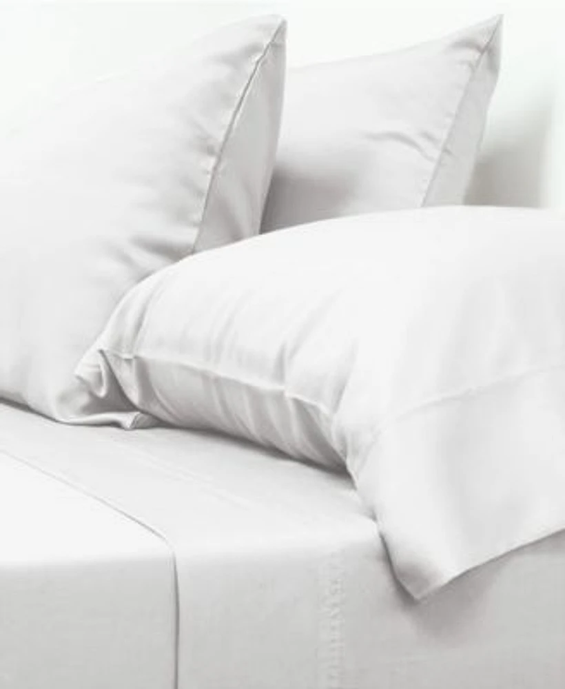 Cariloha Classic 4 Piece Twill Sheet Set Queen Viscose Material Extra Soft Cooling For Hot Sleepers Corner Bands