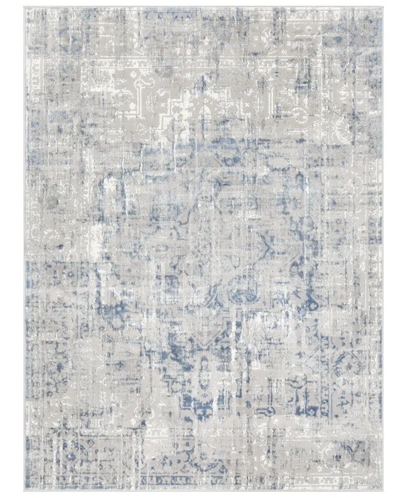 Closeout! Surya Katmandu Kat-2306 Navy 5'3" x 7'3" Area Rug