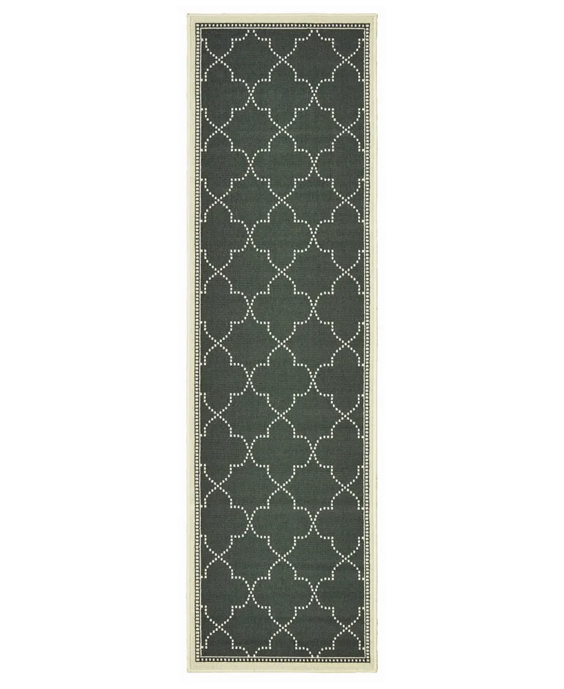 Oriental Weavers Marina 6025 2'3" x 7'6" Indoor/Outdoor Runner Area Rug