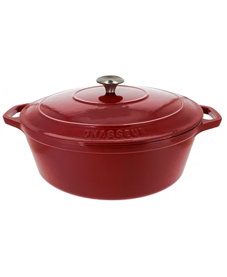 Chasseur French Enameled Cast Iron 7.25 Qt. Oval Dutch Oven