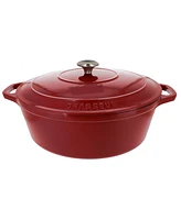 Chasseur French Enameled Cast Iron 7.25 Qt. Oval Dutch Oven