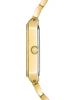 Bulova Men's Futuro Diamond-Accent Gold-Tone Stainless Steel Bracelet Watch 30x45mm