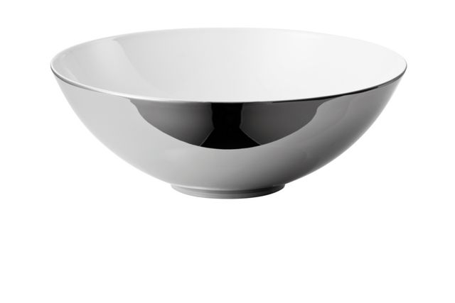 Rosenthal "Tac 02" Skin Platinum Open Vegetable Bowl