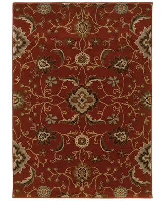 Closeout! Oriental Weavers Casablanca 4471B Red/Multi 3'10" x 5'5" Area Rug
