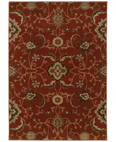 Closeout! Oriental Weavers Casablanca 4471B Red/Multi 3'10" x 5'5" Area Rug