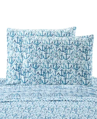 Universal Home Fashions Anchors Standard Pillowcase Pair
