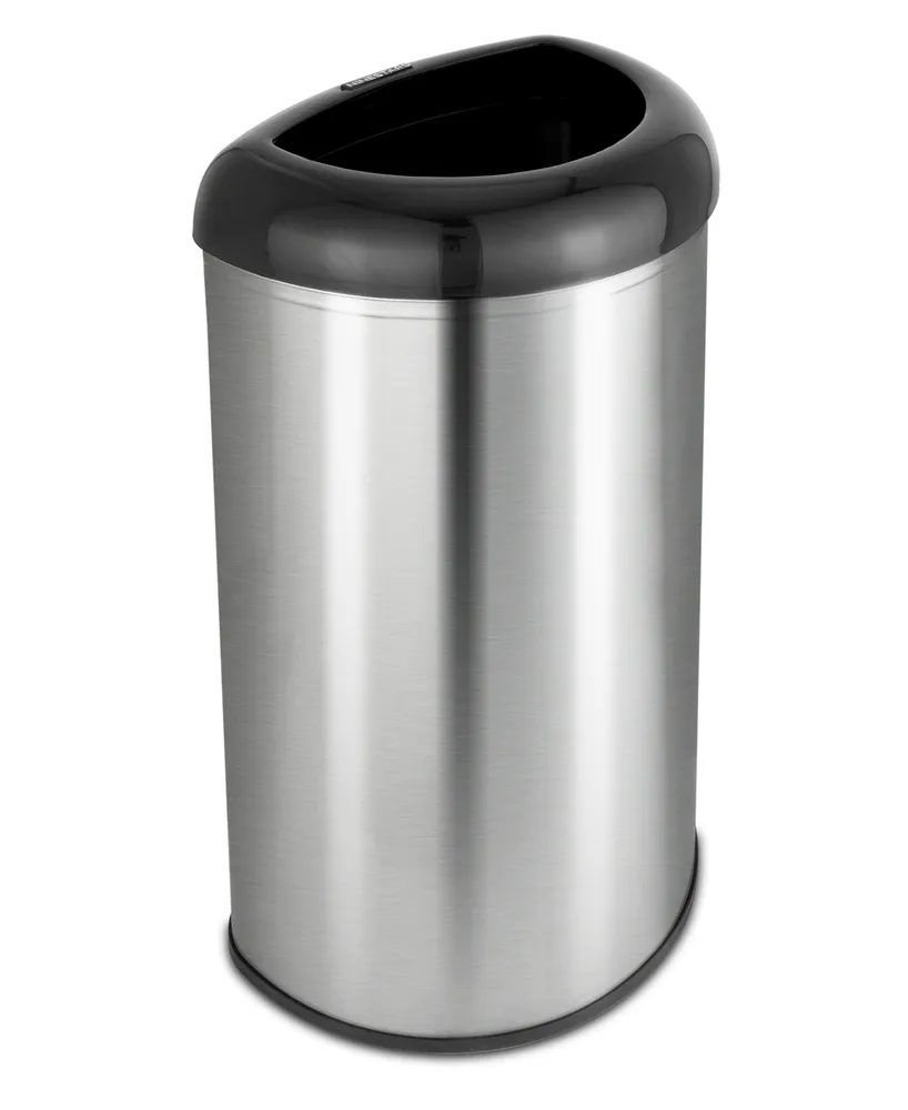 Nine Stars 13.2 Gallon Open Top Trash Can with Black Lid