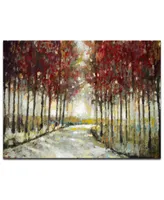 Ready2HangArt 'Fall Morning Drive' Canvas Wall Art