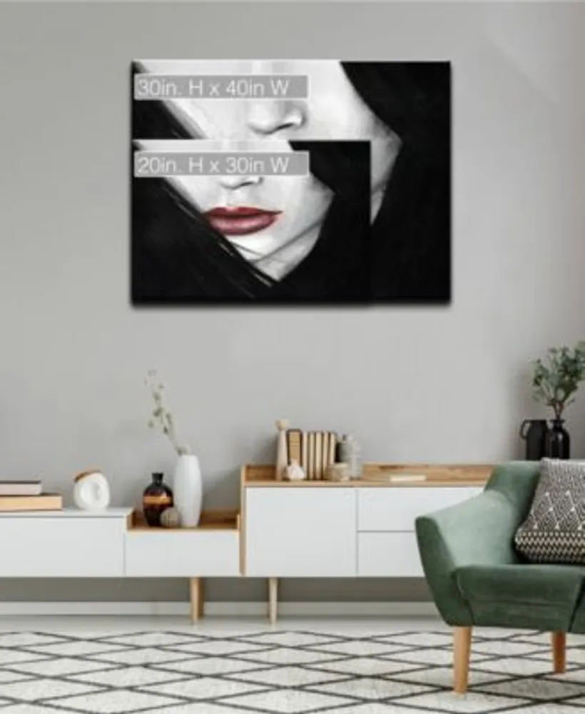 Ready2hangart Temptation Iv Mouth Profile Canvas Wall Art Collection