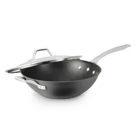 Calphalon Signature Nonstick 12" Flat-Bottom Wok with Cover