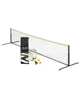 Zume Games Portable, Instant Tennis Set Includes 2 Rackets, 2 Balls, Net, and Carrying Case