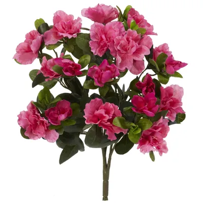 Nearly Natural 13" Azalea Artificial Plant, Set of 4